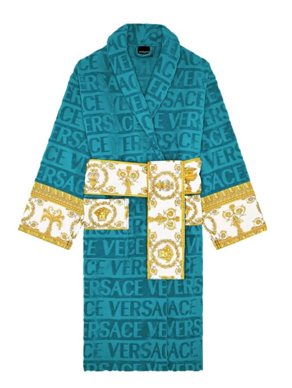 VERSACE Womens I <3 Baroque "Capri Blue" Bathrobe!